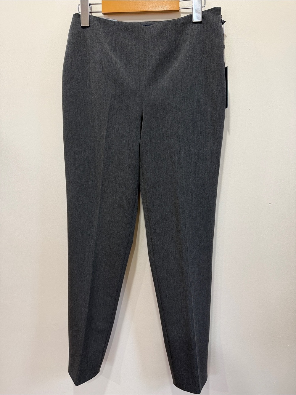 🆕 NWT Tommy Hilfiger Women's Westport Ankle Grey Straight-Leg Slim Trousers 0